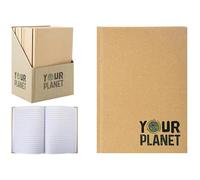 Stylish Brown Eco Kraft 70 Sheets Hardback Lined Notebook - A5 Size (1 Pc.) - Eco-friendly Material - Perfect For Organization & Efficiency