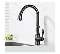 Stylish Brushed Nickel Kitchen Faucet A Pull Out Sink Mixer Tap with 360° Rotation Single Lever Control Easy Clean Modern Design for Kitchen Upgrade Type B