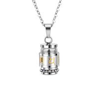 Stylish Buddhist Mantras Necklace Clear Engraving Neckchain Choker Adjustable Length Clavicle Chain For Daily Wear Buddhist Jewelry