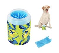 Stylish Bunny Art Portable Dog Foot Washer with Soft Massage Brush Essential For All Pets Owners for Small Medium Large Breed Dogs/Cats