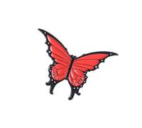 Stylish Butterfly with Mooned Star Accent Brooch Lapel Pin Perfect for Jackets Bags Hats and More Butterfly Mooned Star Brooch