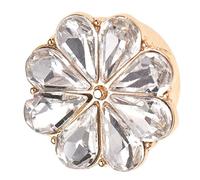 Stylish Button Covers Clip Flower Cufflink Easy to Use for Women Charm
