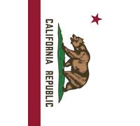 Stylish California Flag Notebook for Notes and Ideas: Express Your California Spirit with a One-of-a-Kind State Journal