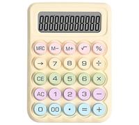 Stylish Candy Desk Calculator with 12Digit Readout Comfortable Mechanical Keypad Calculator for Daily Calculations Desk