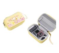 Stylish Carry Case Compatible with Insta360 Ace Pro 2 - Soft PU Shell with Plush Lining for Camera Protection, Travel & Street Photography (Butter Biscuit)
