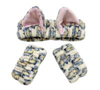 Stylish Cats Ear Hairband With Wrist Wash Band For Female Face Washing Use Skincare Makeup Accessories For Everyday Use