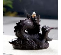Stylish Ceramic Dragon Waterfall Incense Holder for Tranquil Environments