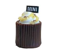 Stylish Chocolate Small Cupcake Cases Portable For Dollhouses Decoration Safe And Resin Materials Dollhouses Item