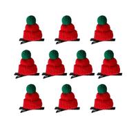 Stylish Christmas Hat Hair Barrettes Comfortable Christmas Hair Clip Plush Hairpin For Party Holiday Outfits