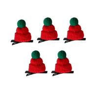 Stylish Christmas Hat Hair Barrettes Comfortable Christmas Hair Clip Plush Hairpin For Party Holiday Outfits