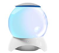 Stylish Clear Round Jellyfish Tanks for Desk Table | Modern Jellyfish Aquarium with Color Changing Light for Hobbyists and Beginners, Versatile Decors, Relaxing