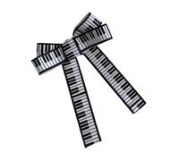 Stylish Cloth Fabric Hair Pin Hair Barrette Feature Bold Piano Pattern Adds a Touch of Elegant to Any Styling Clamp