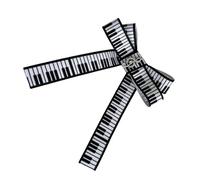 Stylish Cloth Fabric Hair Pin Hair Barrette Feature Bold Piano Pattern Adds a Touch of Elegant to Any Styling Clamp