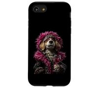 Stylish Cocker Spaniel Portrait Fashion Dog Wine Graphic Case for iPhone SE (2020) / 7/8