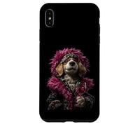 Stylish Cocker Spaniel Portrait Fashion Dog Wine Graphic Case for iPhone XS Max