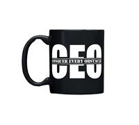 Stylish Coffee Mug - Conquer Every Obstacle CEO Novelty 11oz Coffee Mug (Black)