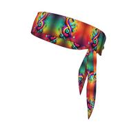Stylish Colorful Musical Notes Print Sports Head Tie Bandanas - Unisex Workout Hair Band for Jogging, Cycling, Yoga, and More