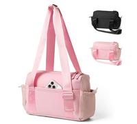Stylish Compact Gym Duffle for Women and Girls - Waterproof Sport Tote with Separate Wet Pocket and Cute Design, Pink