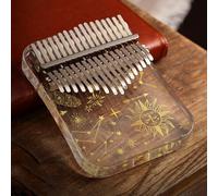 Stylish Constellation Design Kalimba with 17 Keys, Great Addition to Any Music Collection or Idea (B)
