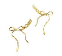 Stylish Copper Bowknot Drops Earrings Fashion Accessory Ideal for Enhancing Outfits At Various Event Formal Earrings