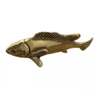 Stylish Copper Fish Sculpture as a Tabletop Accent Great for Home or Office Use