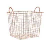 Stylish Copper Plated Basket, Functional Wireframe Basket For Kitchen, High Quality Contemporary Basket Premier Housewares Gold One Size