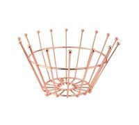 Stylish Copper Wire Finish Fruit Basket Crown Large Table Decoration 32Cm