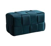 Stylish Corduroy Upholstered Footstool Ottoman - Comfortable Accent for Bedroom, Living Room, Foyer & Hallway - Chic Home Decor & Versatile Furniture Piece