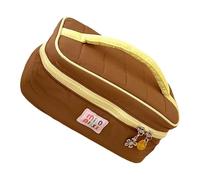 Stylish Cosmetic Bag Practical Delicate Fabric Spacious Makeup Case Travel Toiletry Organizers for Gym Outdoor Trendy Color Blocked Cosmetic Carryall for Outdoor Adventures