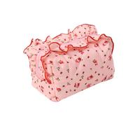 Stylish Cotton Makeup Bag with Floral Design Cosmetic Bags Storage Organized for Outdoor Adventures and Daily Use Stylish Toiletries Bag