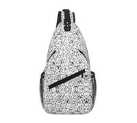 Stylish Crowd of Penguins Pattern Crossbody Sling Bag Crossbody Shoulder Chest Bag Shoulder Strap Waist Fanny Pack Men Women