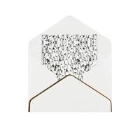 Stylish Crowd Of Penguins Pattern Greetings Card Birthday Card Happy Christmas Halloween Envelopes Blank Cards All Occasions