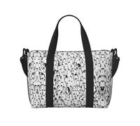 Stylish Crowd of Penguins Pattern Large Weekender Bag for Travel, Water-Resistant Duffle Bag, Print Adjustable Shoulder Strap,3-5 Day Overnight Bag for Men Women