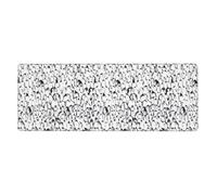 Stylish Crowd of Penguins Pattern Mouse Pad 12x31.5in Large Desk Throw