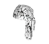 Stylish Crowd of Penguins Pattern Print Skull Cap Moisture Wicking Bike Headwrap Lightweight Helmet Liner Adult Modern Hat 55-60 cm