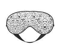 Stylish Crowd of Penguins Pattern Printing Reversible Design Sleep Mask, Ideal for Camping, Meditation & Shifts, Snug Fit,No Light Leakage