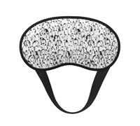Stylish Crowd of Penguins Pattern Sleep Mask for Side Sleeper, Eye Mask Sleeping for Women Men,for Sleeping with Elastic Band