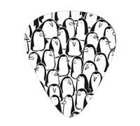 Stylish Crowd of Penguins print Guitar Picks 12 Pack Assorted Thickness for Guitar,ukulele,0.46/0.71/0.96mm