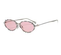 Stylish Crystal Shades Hip Hop Props Unisex Photo Accessory Eye Protections Elegant Sunglass