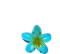 Stylish Cute Ombre Flower Design Hair Clips Fashionable Flower Hair Claws Clip Headwear with Tiny Pins for Girls & Women (Turqouise)