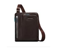 Piquadro Blue Square shoulder bag leather 21 cm brown