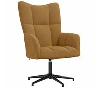 Stylish Dark Green Velvet Relaxing Chair with Stool vidaXL