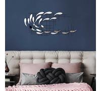 Stylish Decorative Metal Wall Accessory, 100% Metal, 100 x 45 x 4 cm, Durable & Elegant Design for Home Decor, Lightweight at 2,639 kg