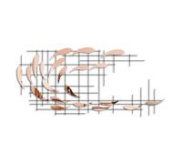 Stylish Decorative Metal Wall Accessory, 100% Metal, 100 x 45 x 4 cm, Durable & Elegant Design for Home Decor, Lightweight at 2,639 kg