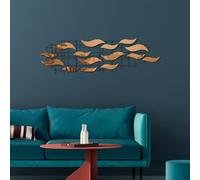 Stylish Decorative Metal Wall Accessory, 110 cm x 32 cm x 4 cm, 100% Metal, Lightweight at 2.37 kg, Perfect for Modern Home Decor & Art Display