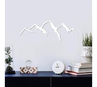 Stylish Decorative Metal Wall Accessory, 66 x 23 cm, 100% Metal (1.5 mm), Black & White Design, Easy Wall Mounting, Perfect for Home Decor