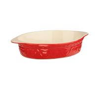 Stylish Design 1400Ml Red Baking Dish, Durable Baking Dish, Stoneware Constructed Small Oven Dish For Dinner