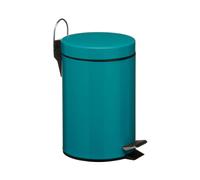 Stylish Design 3Ltr Turqoise Pedal Bin, Compact Composite Bin For Kitchen, Convenient Bin With Handle Premier Housewares Blue One Size