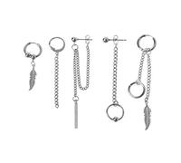 Stylish Design Charm Dangle Earrings Set Fashion Girl Boy Punk Chain Earrings For Party Business School Travel Dating Ear Rings
