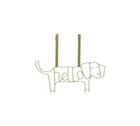 Stylish Design Gold Finish Sausage Dog Hanger, Versatile Storage Over Door Hooks, Sturdy Hanging Hooks